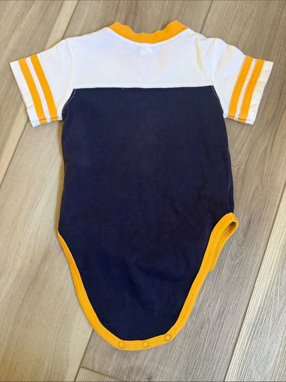 OshKosh Infant Navy & Yellow Football Graphic Tee and Shorts Set